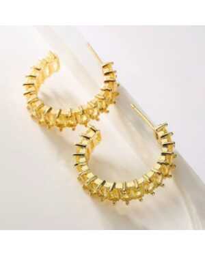 Серьги дорожка из камней