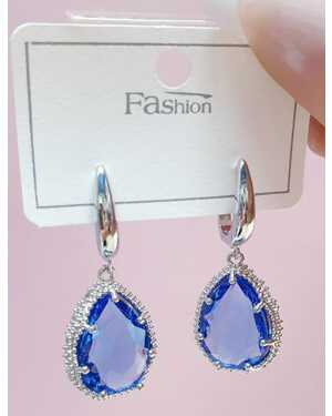 Серьги с камнем