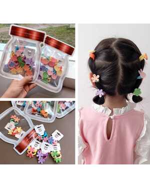 Детские мягкие эластичные резинки для волос.В пачке 10шт