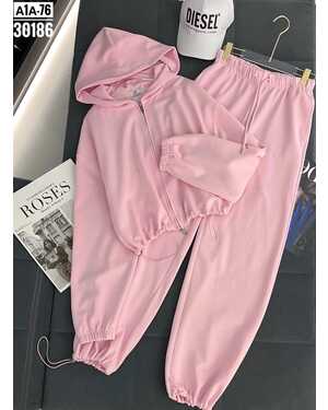 костюм двойка оверсайз Штаны+свитшот на замке Размеры единый 44/50