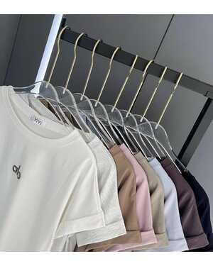 Женская футболка Фабричный китай Размеры единый 42-48