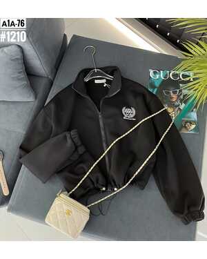 Женская Ветровка на замке С утеплителем на флисе Фабричный китай Размеры единый 42-48