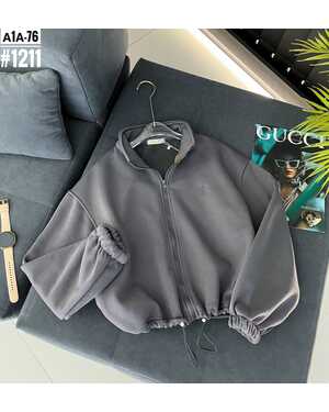 Женская Ветровка на замке С утеплителем на флисе Фабричный китай Размеры единый 42-48