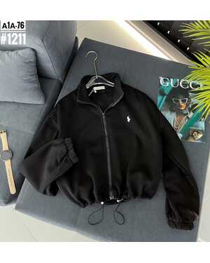 Женская Ветровка на замке С утеплителем на флисе Фабричный китай Размеры единый 42-48