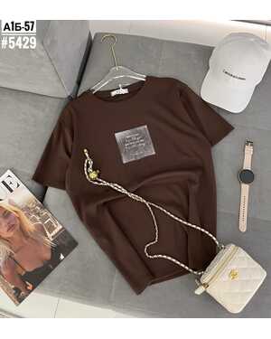 Женская футболка Фабричный китай Размеры единый 42-48