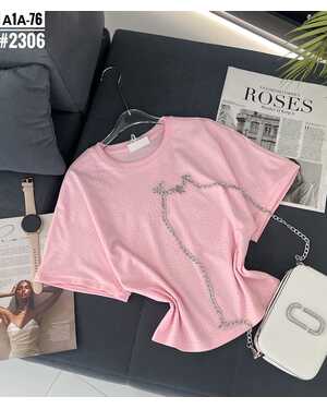 Женская футболка Фабричный китай Размеры единый 42-50