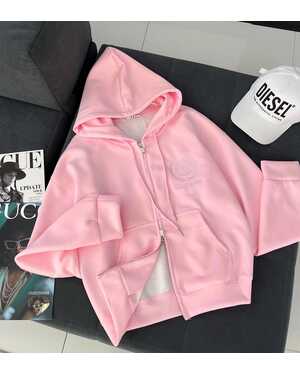 Женская Худи на замке Размер Единый 42-50 Фабричный китай