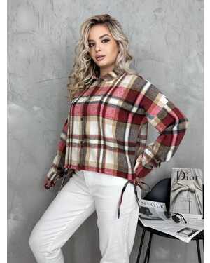 Женская рубашка ткань драп