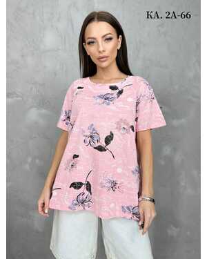 Женская Футболка, хлопок Размеры ЕДИНЫЙ (42-50)