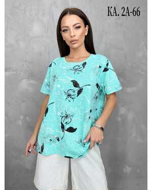 Женская Футболка, хлопок Размеры ЕДИНЫЙ (42-50)