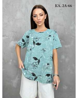 Женская Футболка, хлопок Размеры ЕДИНЫЙ (42-50)