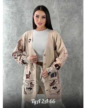 Женский Кардиган, альпака Размеры ЕДИНЫЙ (44-52)