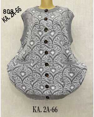 Женская Жилет, альпака Размеры ЕДИНЫЙ (62-70) Длина 80см Состав: 60% cotton, 10% viscose, 30% wool