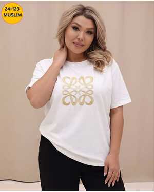 Женская футболка Фабричный Китай. Размер единый 52-56