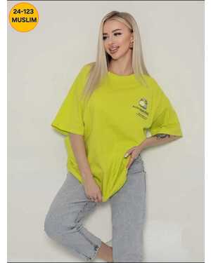 Женская футболка Фабричный Китай. Размер единый 48-56