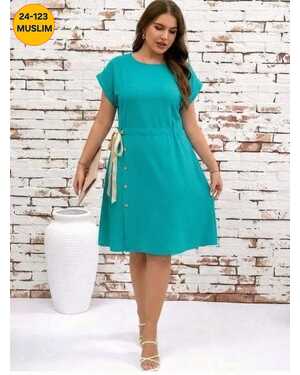 Женское Платье На запахе с боку Ткань Санта-Барбара