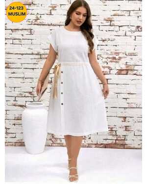 Женское Платье На запахе с боку Ткань Санта-Барбара