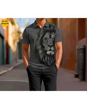 Мужская Футболка поло С сублимации Ткань двунитка