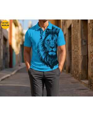 Мужская Футболка поло С сублимации Ткань двунитка