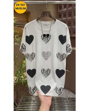 Женская футболка Материал Х/б фабричное Со стразы Размеры: 56/66 оверсайз