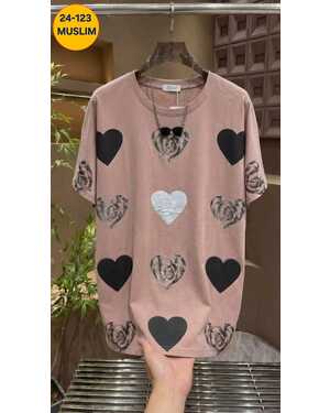 Женская футболка Материал Х/б фабричное Со стразы Размеры: 56/66 оверсайз