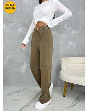 Женские брюки Ткань микровельвет Фабричный китай