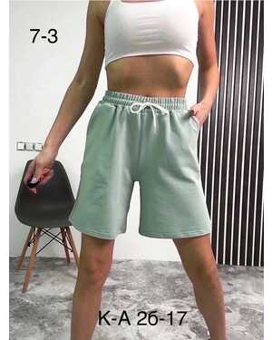 Женские шорты на резинке ткань хлопок