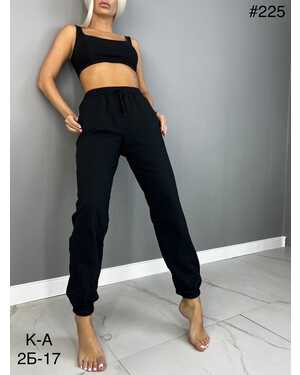 Женские ДЖОГГЕРЫ из Турецкой ткани хлопок/двунитка Посадка: высокая