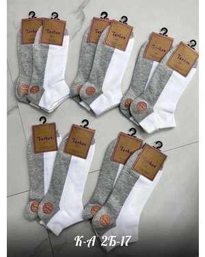 МУЖСКИЕ КОРОТКИЕ НОСКИ УП(10ПАР) РАЗМЕР: М(41-46) ТУРЦИЯ