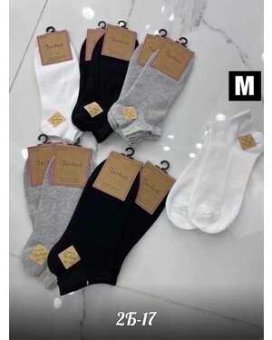МУЖСКИЕ КОРОТКИЕ НОСКИ УП(10ПАР) РАЗМЕР: М(41-46) ТУРЦИЯ