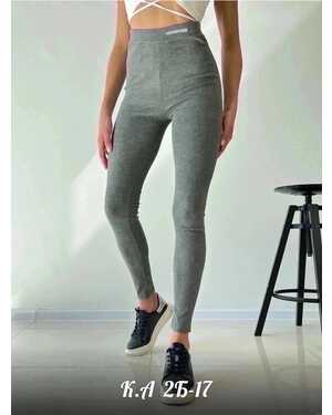 лосины в рубчик Материал: Стрейч