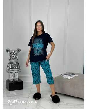 ЖЕНСКИЙ КОСТЮМ ДЛЯ ДОМА ТКАНЬ ХЛОПОК