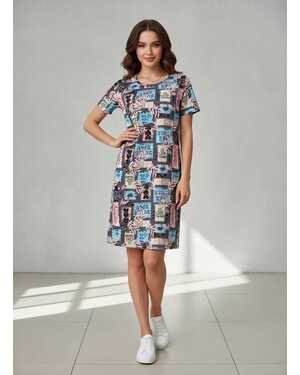 ЖЕНСКАЯ ТУНИКА ДЛЯ ДОМА ТКАНЬ ХЛОПОК