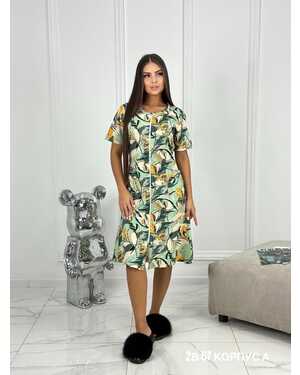 ЖЕНСКИЙ ХАЛАТ ДЛЯ ДОМА ТКАНЬ ХЛОПОК