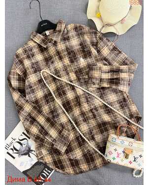 Женская рубашка Ткань: 90% хлопок + 10% полиэстер размер единый: (42/52)