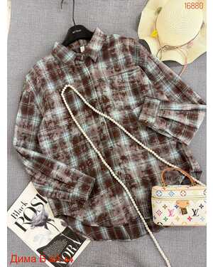 Женская рубашка Ткань: 90% хлопок + 10% полиэстер размер единый: (42/52)