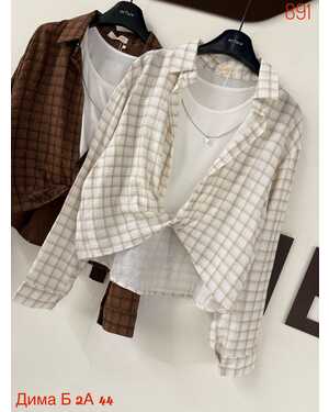 Женская рубашка с топик размер единый: (42/48)