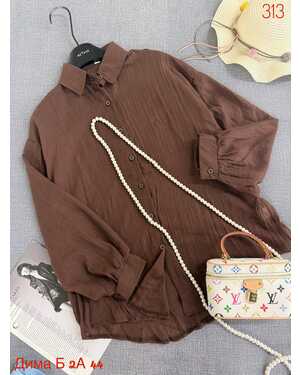 Женская Рубашка оверсайз Ткань: 95% хлопок + 5% полиэстер размер единый: (42/50)