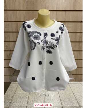 Женская Кофта, хлопок Состав 100% COTTON, Раз: 3XL(54) - 4XL(56) - 5XL(58) - 6XL(60)