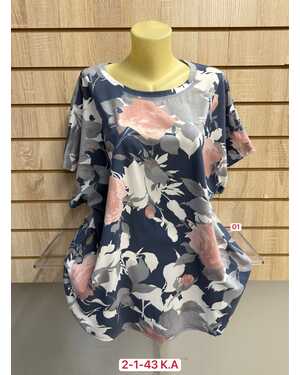 Женская Футболка, хлопок Состав 95% COTTON, 5% SPANDEX Размер: 56/60 (ЕДИНЫЙ)