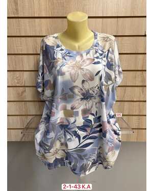 Женская Футболка, хлопок Состав 95% COTTON, 5% SPANDEX Размер: 56/60 (ЕДИНЫЙ)