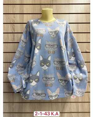 Женский СВИТЕР Состав 60% COTTON, 20% CASHMERE, 10% ELASTANE, 10% ANGORA Раз: 7XL(60) - 8XL(62)