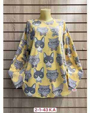 Женский СВИТЕР Состав 60% COTTON, 20% CASHMERE, 10% ELASTANE, 10% ANGORA Раз: 7XL(60) - 8XL(62)