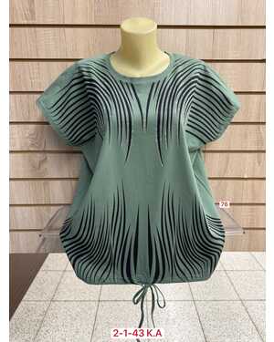 Женская футболка Состав Состав 95% COTTON, 5% SPANDEX Размер единый 54-58