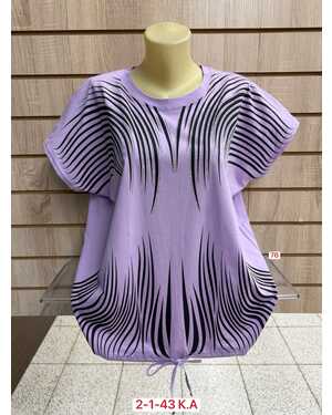 Женская футболка Состав Состав 95% COTTON, 5% SPANDEX Размер единый 54-58