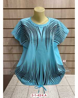 Женская футболка Состав Состав 95% COTTON, 5% SPANDEX Размер единый 54-58