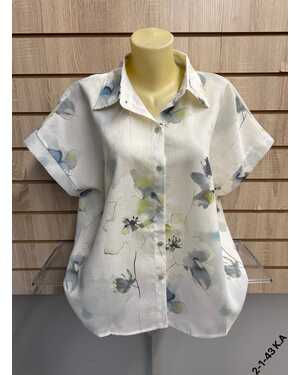 Женская Рубашка Состав 65% COTTON, 35% POLYESTER Раз: 5XL(56) - 6XL(58) - 7XL(60)