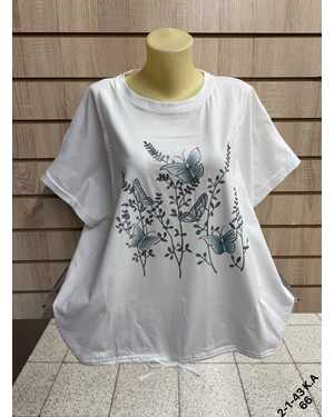 Женская футболка Состав 95% COTTON, 5% POLYESTER Раз: 58-62 (ЕДИНЫЙ)