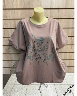 Женская футболка Состав 95% COTTON, 5% POLYESTER Раз: 58-62 (ЕДИНЫЙ)