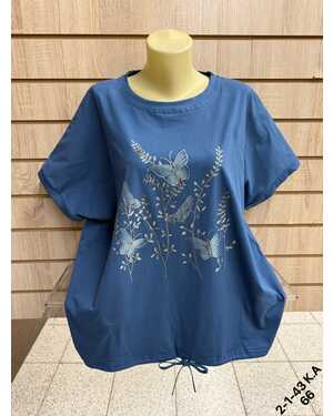 Женская футболка Состав 95% COTTON, 5% POLYESTER Раз: 58-62 (ЕДИНЫЙ)